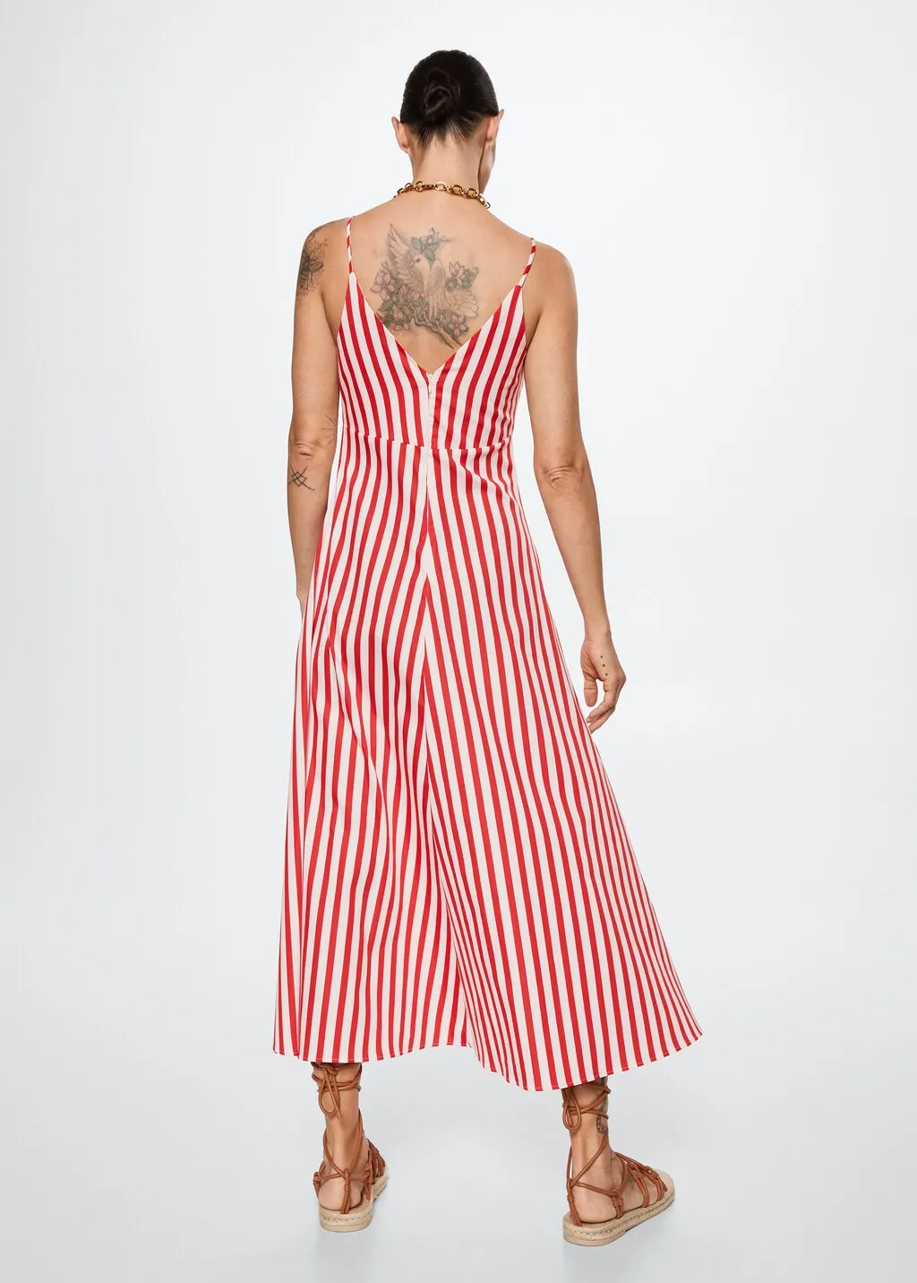 Vestito righe cotone