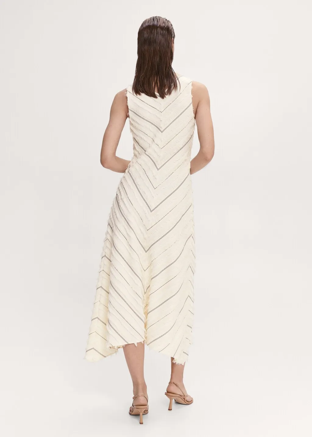 Vestito righe svasato