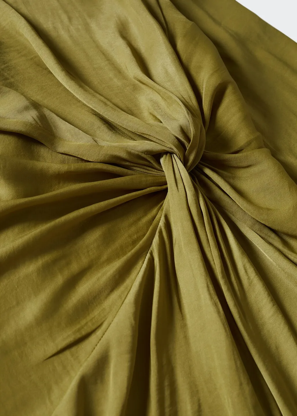 Vestito satinato nodo