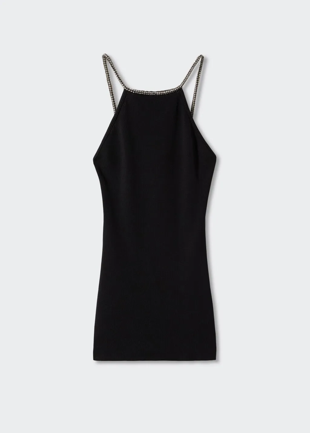 Vestito spallini cristalli
