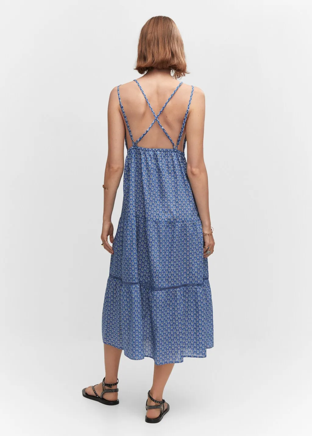 Vestito stampato scampanato