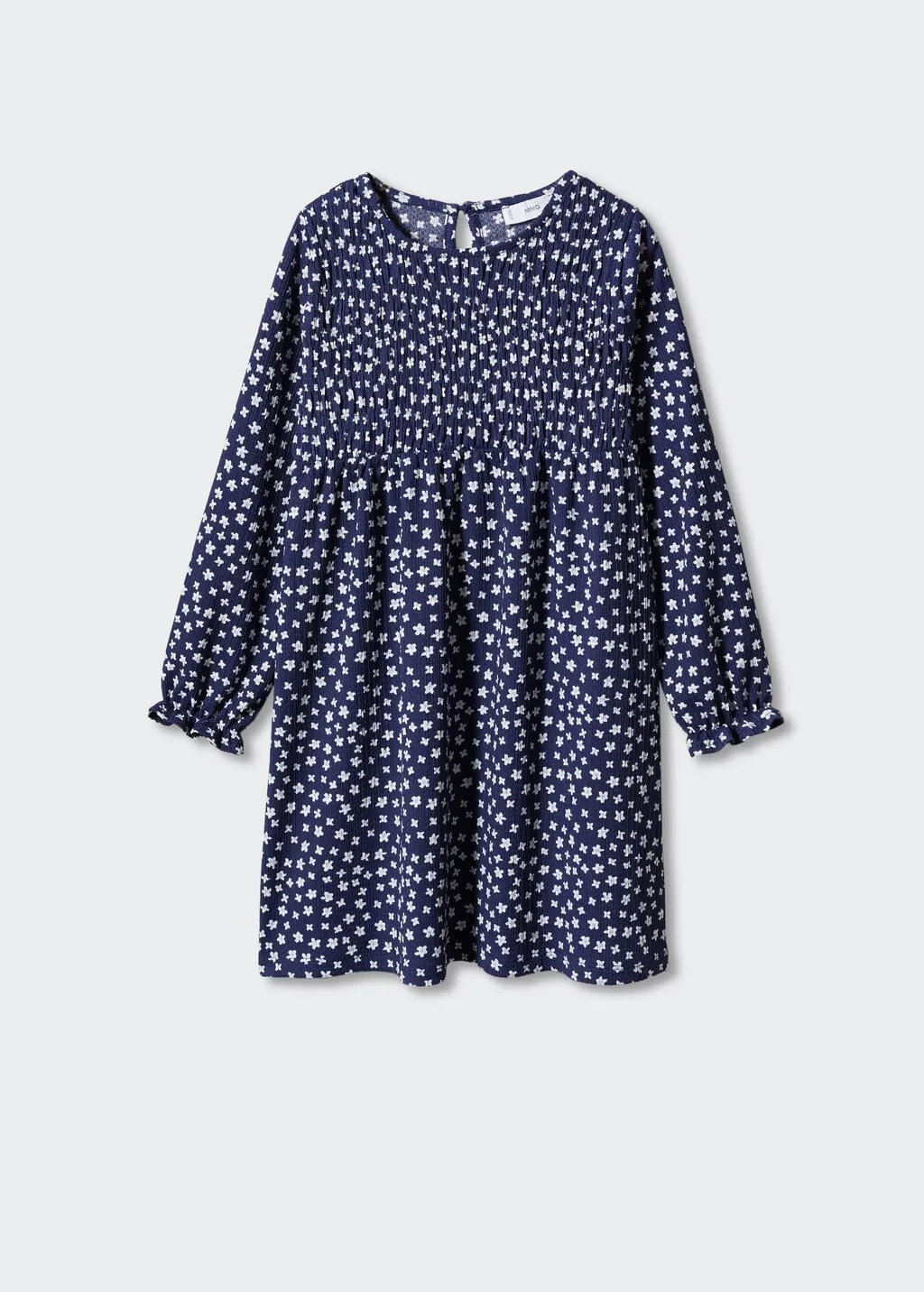 Vestito stampato volant