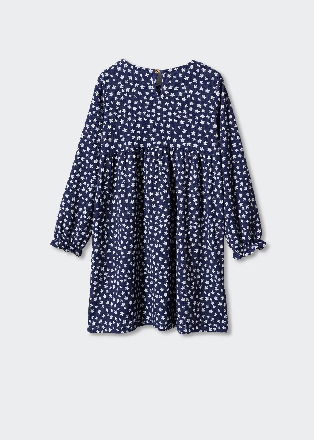 Vestito stampato volant