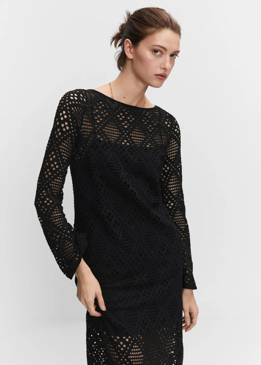 Vestito traforato geometrico