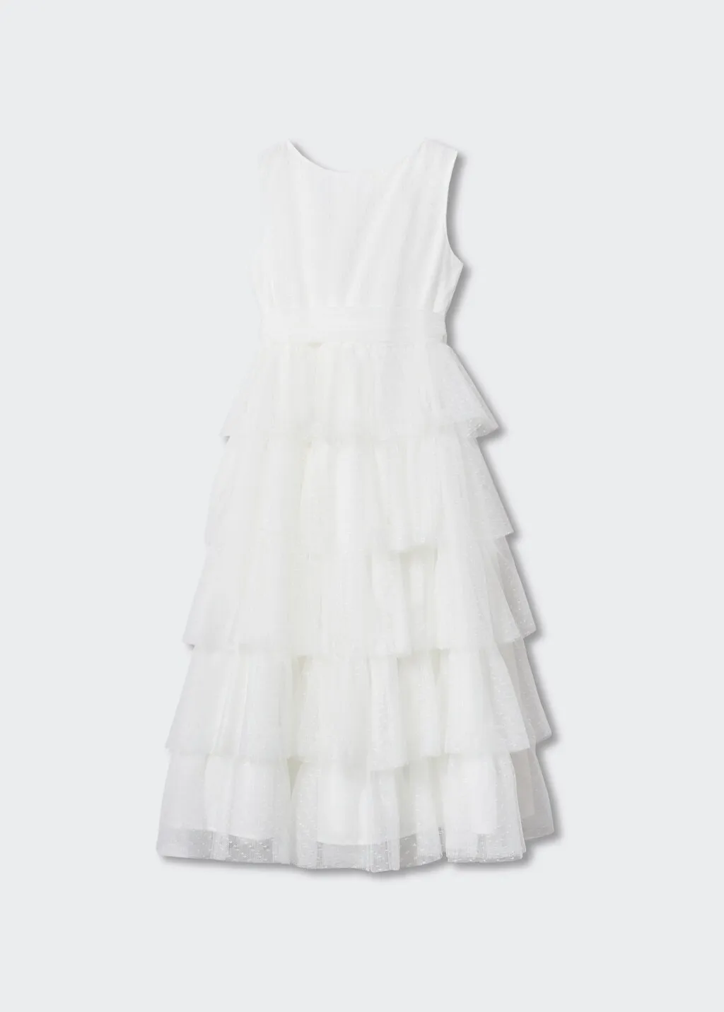 Vestito tulle volant