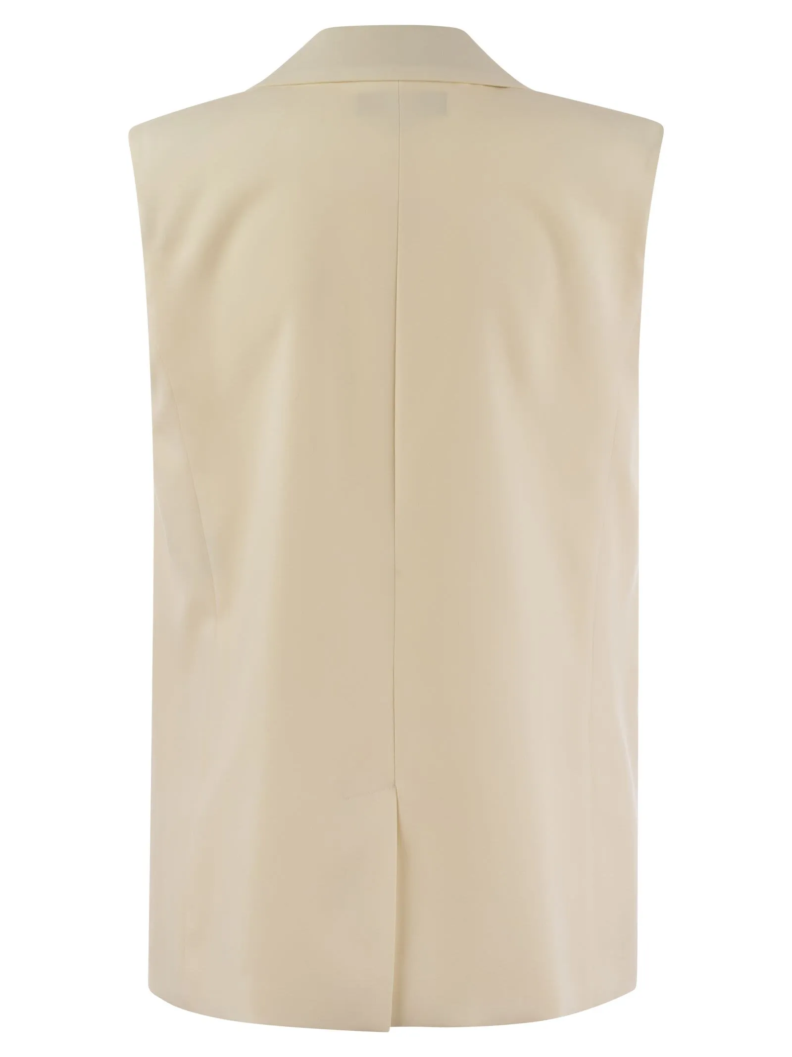 WOMAN – Stretch wool canvas waistcoat