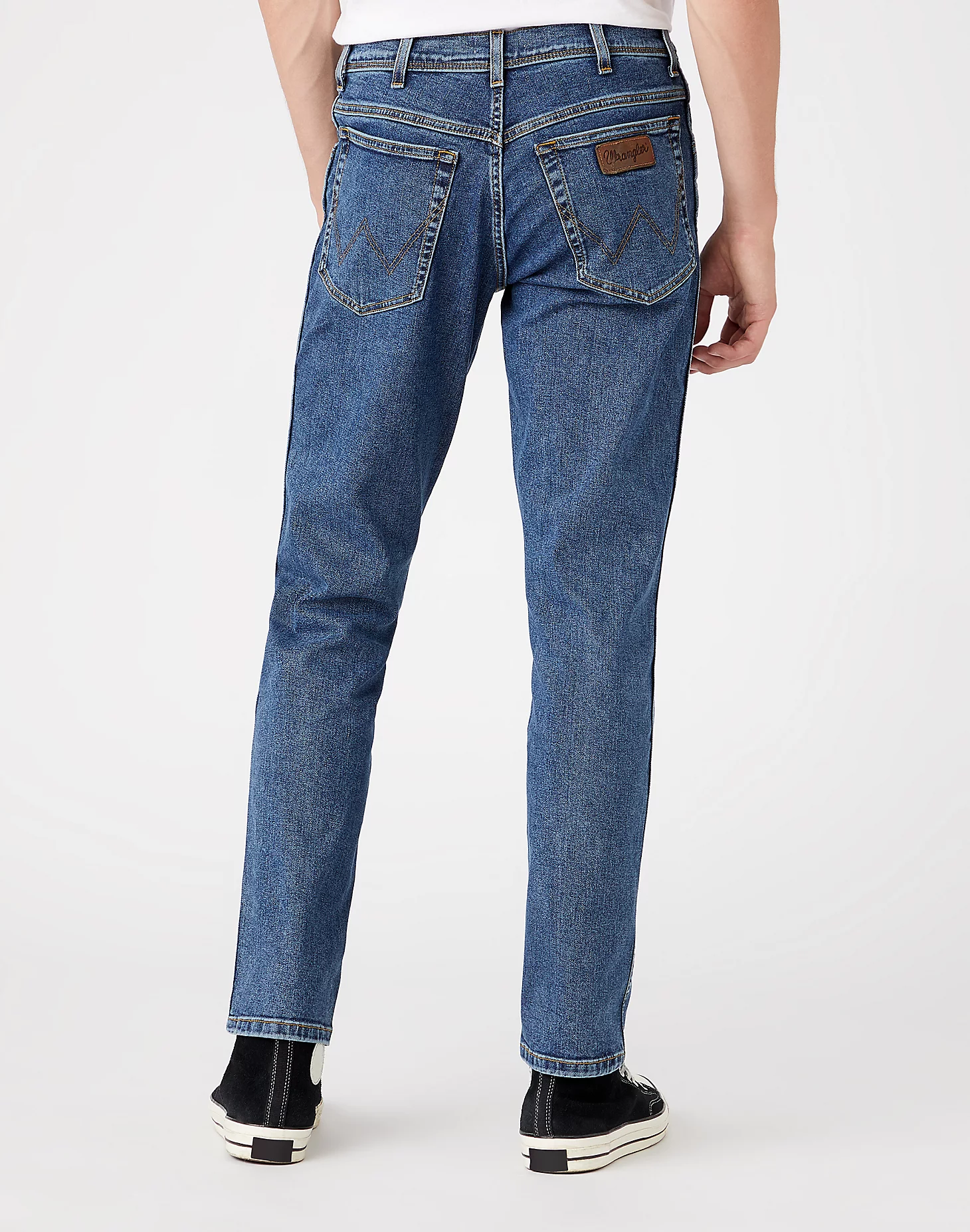 WRANGLER Jeans five pocket uomo TEXAS SLIM STONEWASH
