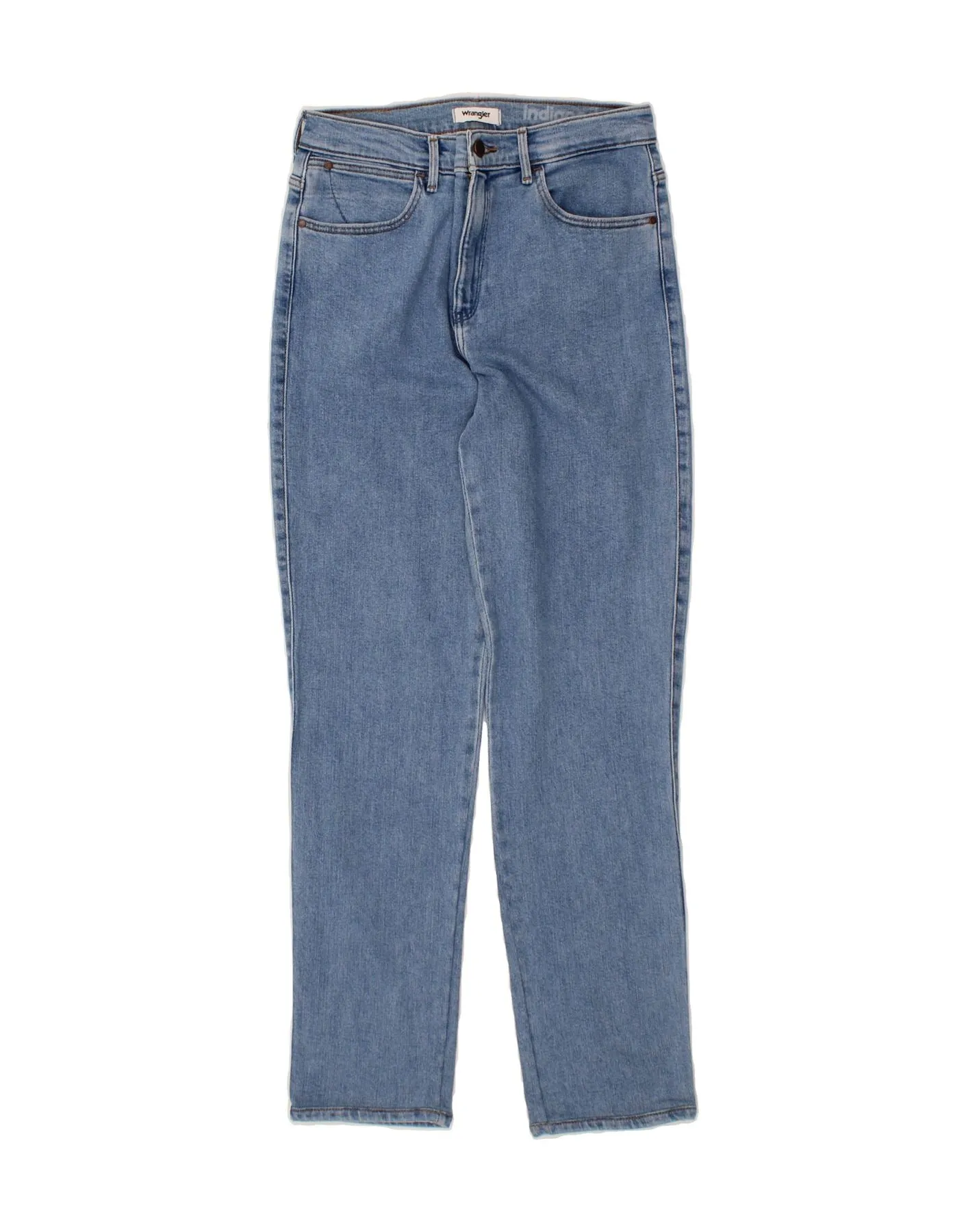 WRANGLER Womens High Waist Tapered Jeans W26 L28 Blue