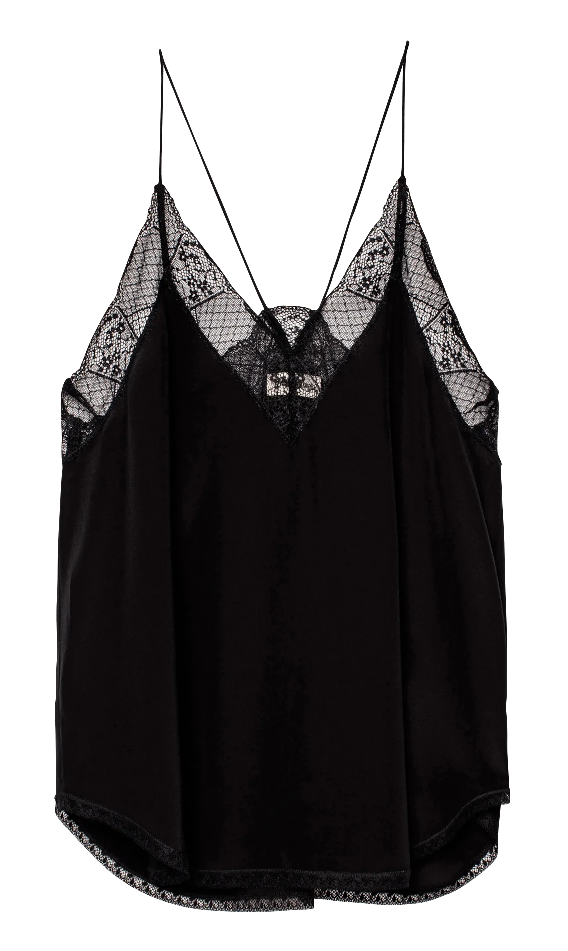  ZADIG&VOLTAIRE   CHRISTY - Top in seta | Nero