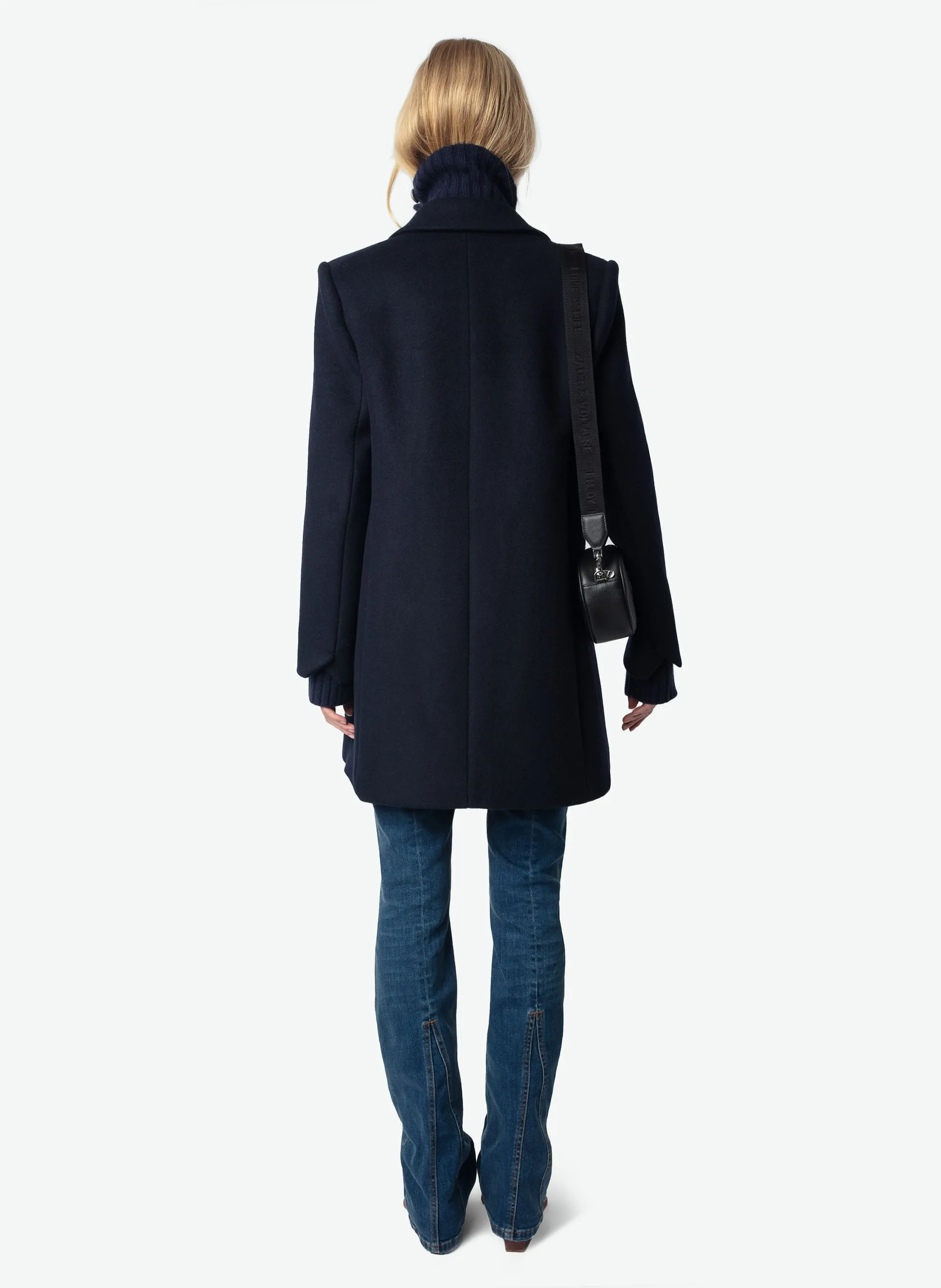  ZADIG&VOLTAIRE   MIEW - Cappotto lunghezza media in lana mélange Constant | Blu
