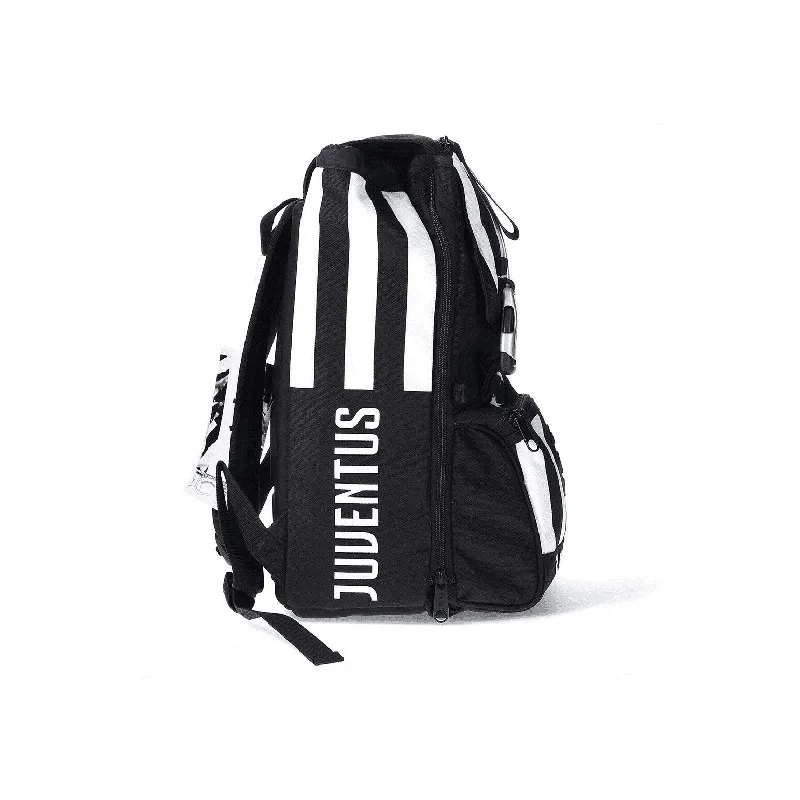 ZAINO SCUOLA ESTENSIBILE FC JUVENTUS 45X30X27CM ZAINO SDOPPIABILE + PALLONE CUOIO PRODOTTO UFFICIALE DA SEVEN ITALY