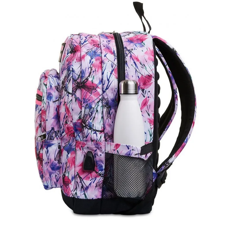 ZAINO SEVEN FREETHINK GIRL ZAINO SCUOLA ORGANIZZATO 45X33X22CM 2 ZIP 2 TASCHE C/ ZIP +USB PLUG SEVEN ITALY GARANZ.4 ANNI