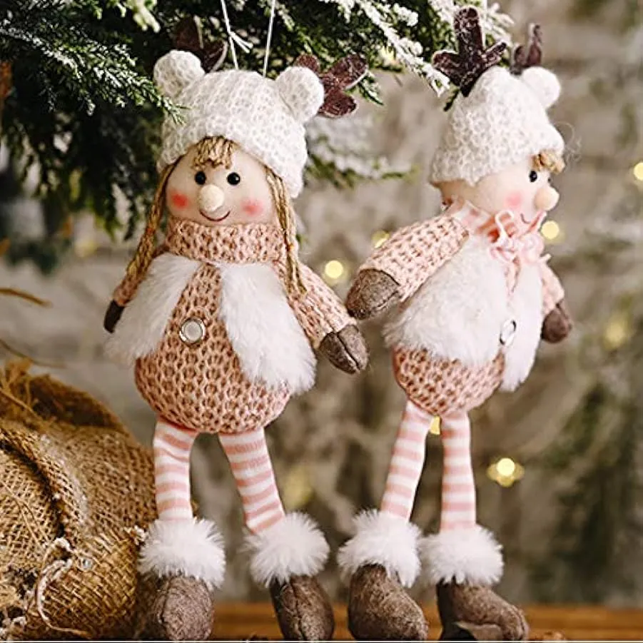 ZOYLINK Ornamento dell’albero di Natale della bambola appesa adorabile della bambola di Natale 2PCS 228616308
